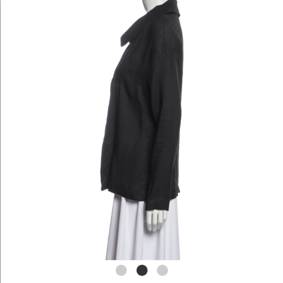 SARAH PACINI LONG SLEEVE TOP/ JACKET SIZE SMALL WITH POCKETS ONE BUTTON CLOSURE - Picture 2 of 10
